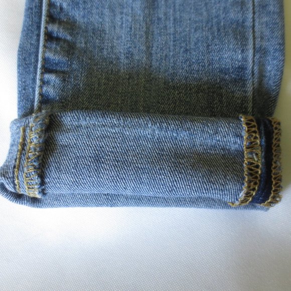 4/$14 MOSSIMO womens SKINNY jeans HIGH RISE denim POWER STRETCH blue SIZE 0 - Picture 3 of 13